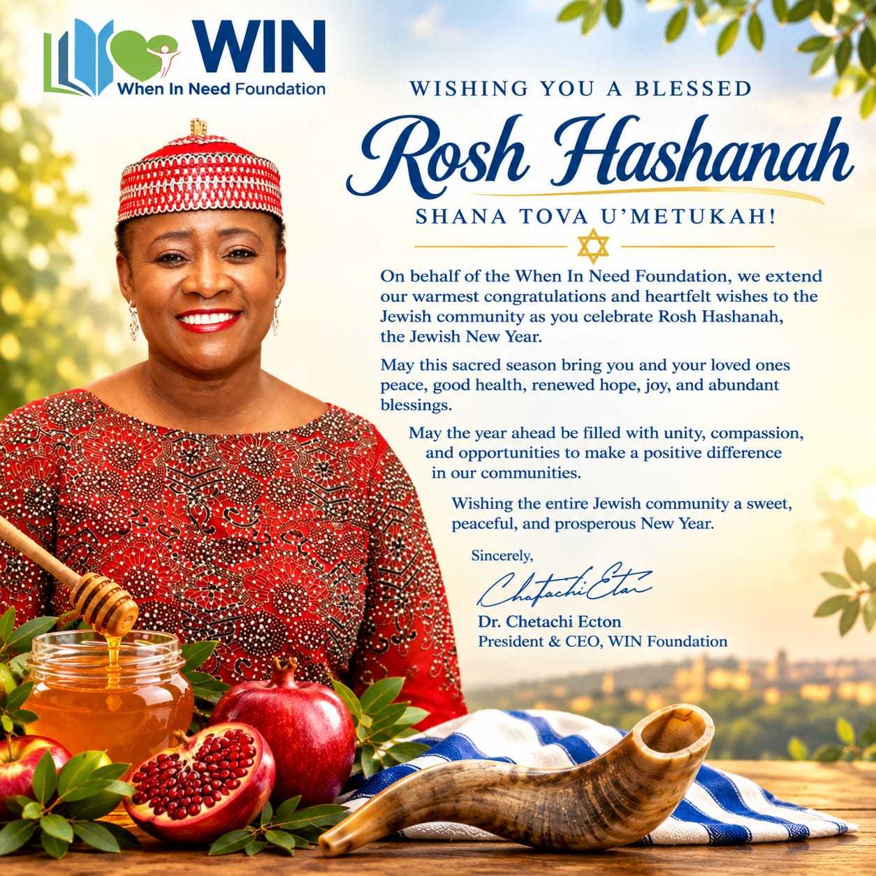 Wishing You a Blessed Rosh Hashanah